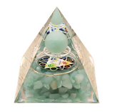 Orgonite Pyramide Métatron – Green Aventurine - Tibetan Universe