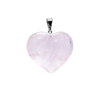 Pendentif Coeur Quartz Rose - Univers Tibet