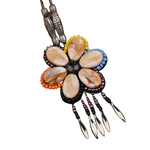 Pendentif Fleur de Coquillages Cauris Népalais - Univers Tibet