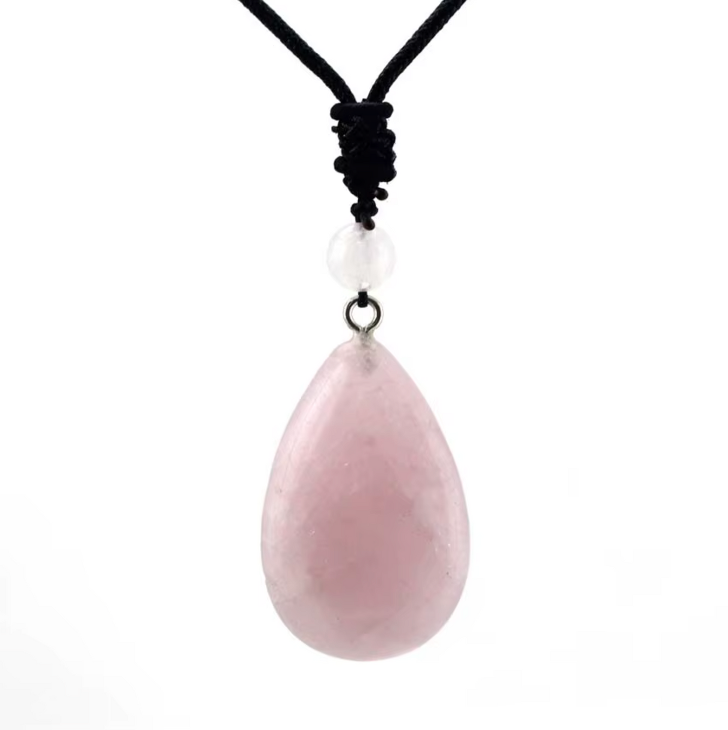 Pendentif Goutte Quartz Rose - Univers Tibet