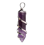 Pendentif Pointe d’Améthyste & Spirale - Univers TIbet