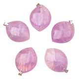 Anhänger Serenity – Amethyst AA, flache, freiform gegebene Stein – Tibetwelt
