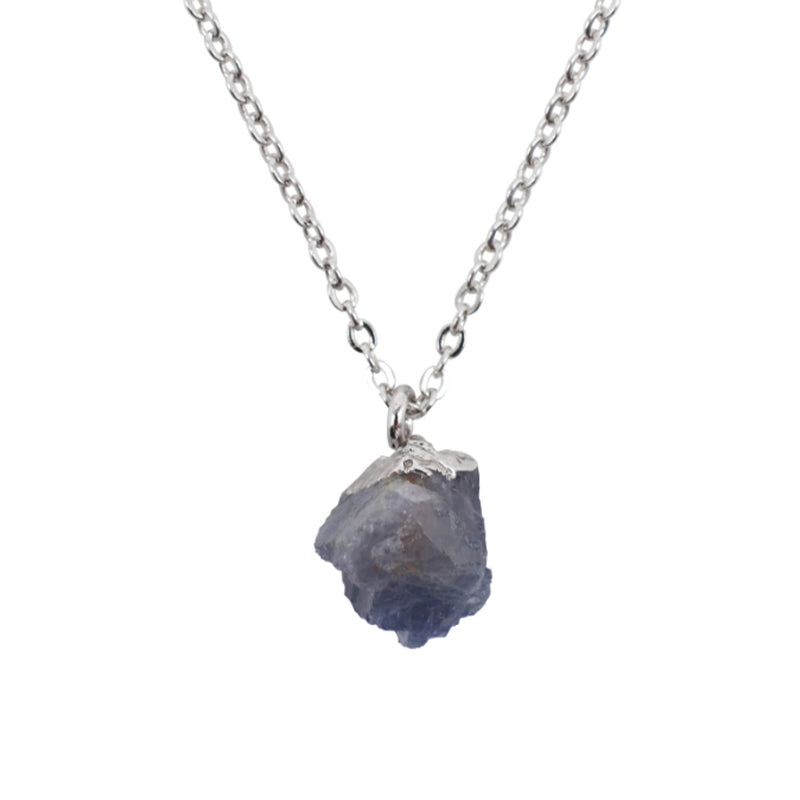 Halskette Weisheit, Saphir, Blau, 925er Silber – Tibetwelt