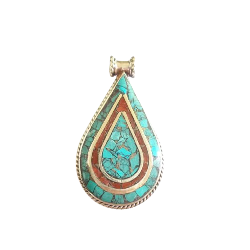Pendentif Tibétain Goutte de Sagesse - Univers Tibet