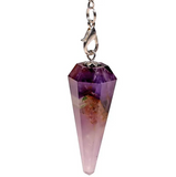 Pendule Améthyste Châinette 7 Chakras - Univers tibet