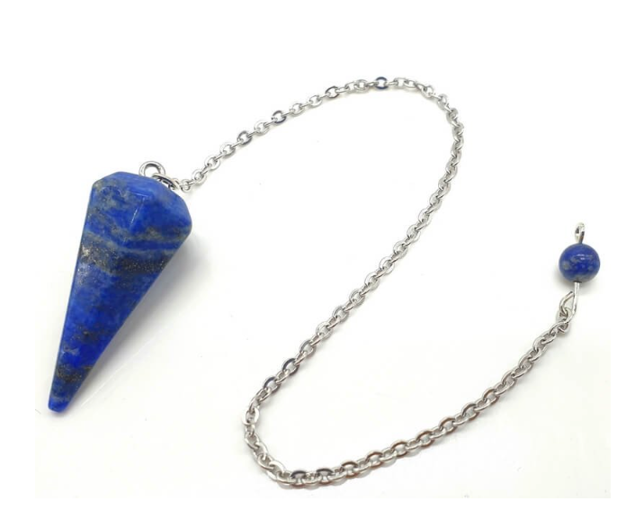 Pendel mit facettiertem, natürlichem Lapislazuli-Kern | Intuition & Weisheit - Tibetwelt