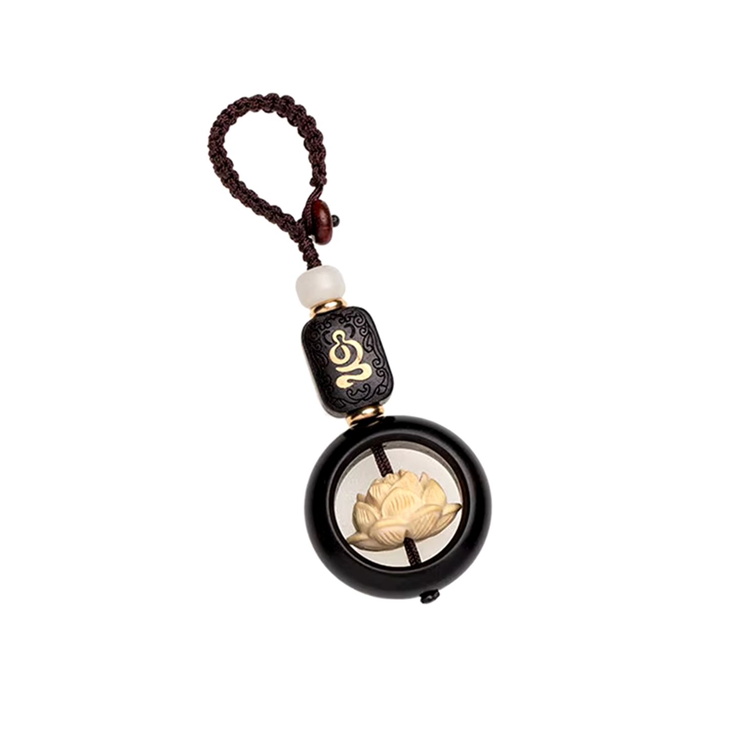 Buddhist Lotus Keychain - Tibetan Universe
