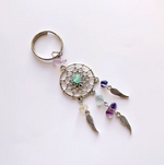 Porte-Clés Tibétain Attrape Rêves Aventurine - Univers Tibet