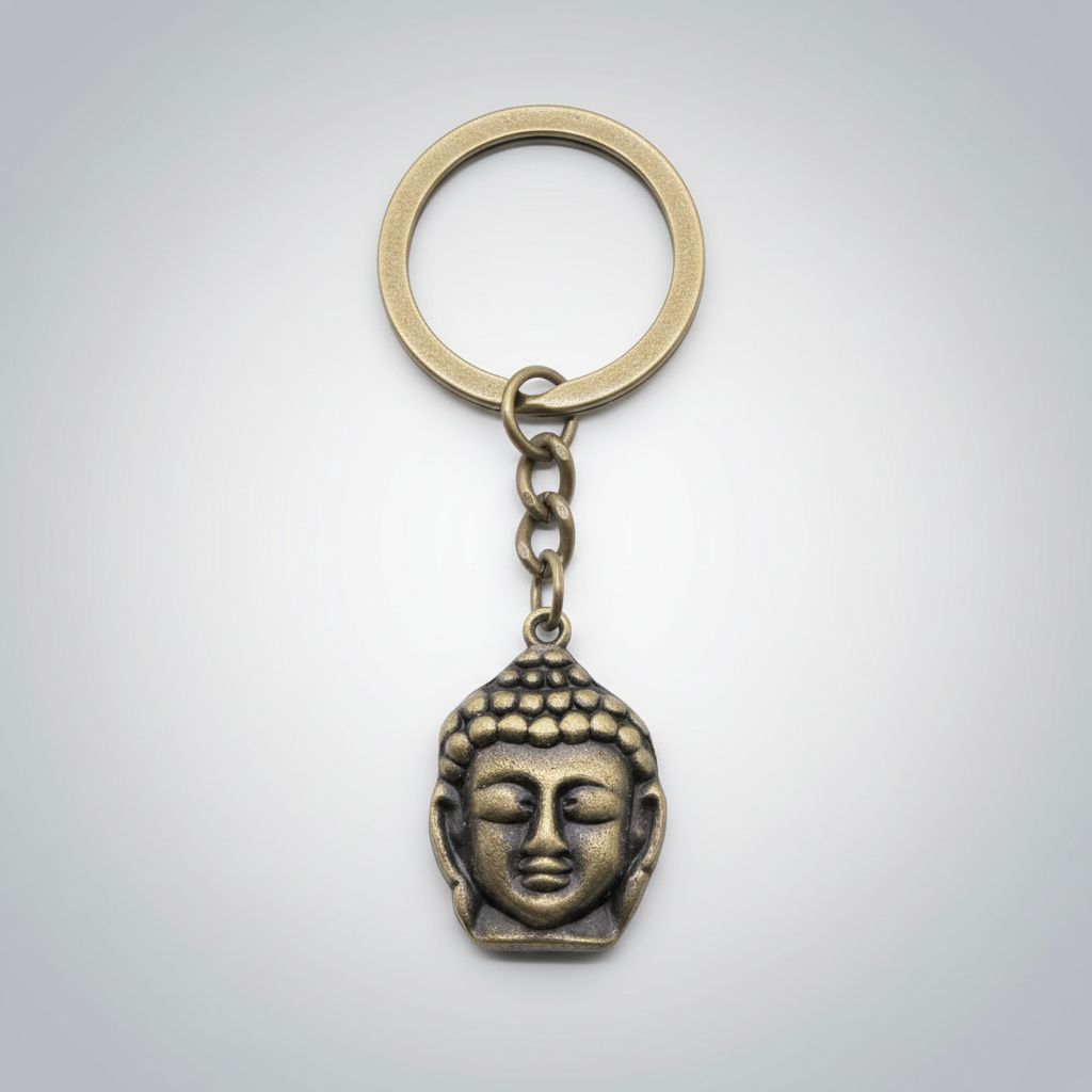 Porte-Clés Tibétain Tête de Bouddha - Univers Tibet