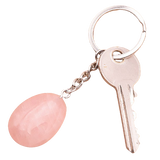 Caresse Keychain – Rose Quartz A, Drop - Tibetan Universe