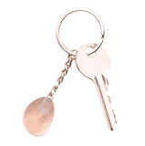 Porte-clés Clara – Cristal de Roche A, Pierre Roulée - univers tibet