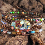 Bracelet Wrap Charbon Naturel - Univers TIbet