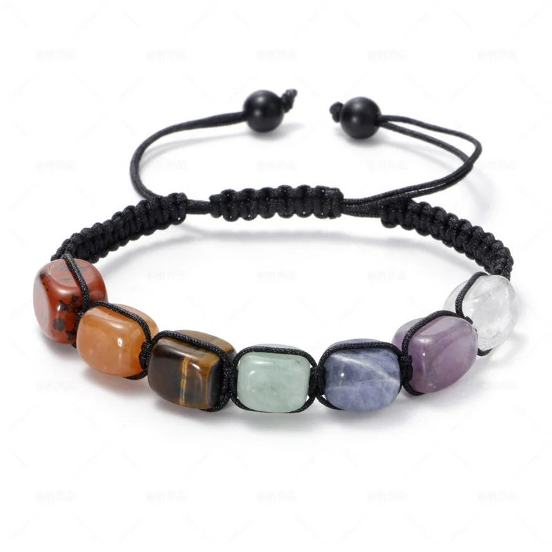 Armband mit 7 Chakren und Kristallen - Tibetwelt