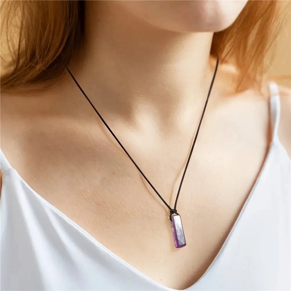 Collier Géométrique Améthyste