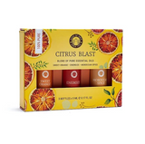 Set ätherischer Öle Citrus Blast – Song of India (Sanfter Orange, Energize, Marokkanischer Pfeffer) – Tibetwelt