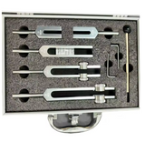 Set of 5 Therapeutic Diapasons, 128 Hz, 256 Hz, 512 Hz, 4096 Hz and 4225 Hz - Tibetan Universe