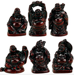 Set de 6 statuettes Bouddhas en Polystone - Univers Tibet