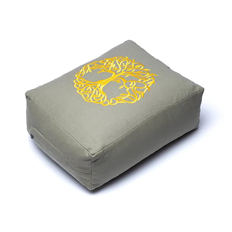 Traversin de Yoga Rectangulaire Arbre de Vie - Univers Tibet