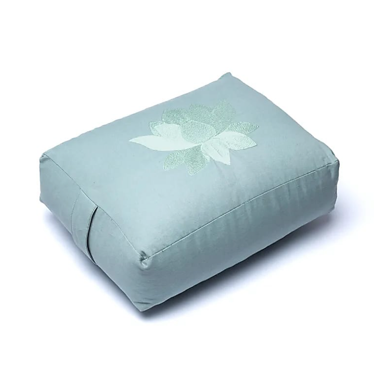 Traversin de Yoga Rectangulaire Lotus – Coton Bio - Univers Tibet