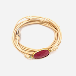 Bracelet Wrap - Rhodochrosite - Couleur Naturelle