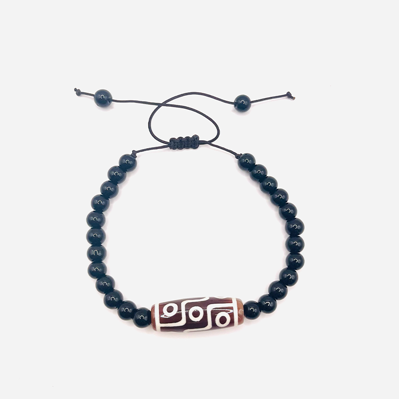 Dzi Bracelet 9 Eyes Harmony - Red