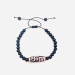 Bracelet Dzi 9 Yeux Harmonie - Rouge