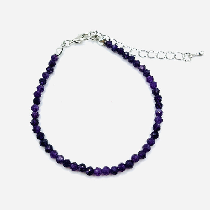 Armband Klarheit im Inneren – Facettierte Amethyst – Tibetwelt