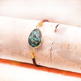 bracelet-cordon-reglable-turquoise - univers tibet