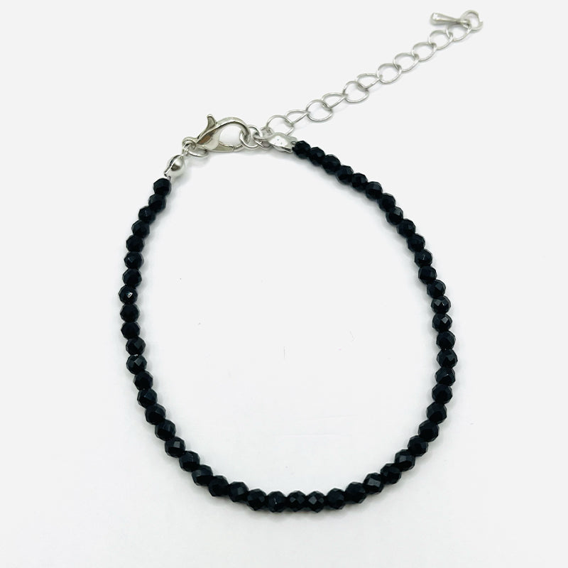 Energetisches Schutzarmband – Facettierte Obsidian – Tibetwelt