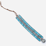 Wickelarmband aus Jaspis und Kristallen