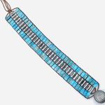 Wickelarmband aus Jaspis und Kristallen