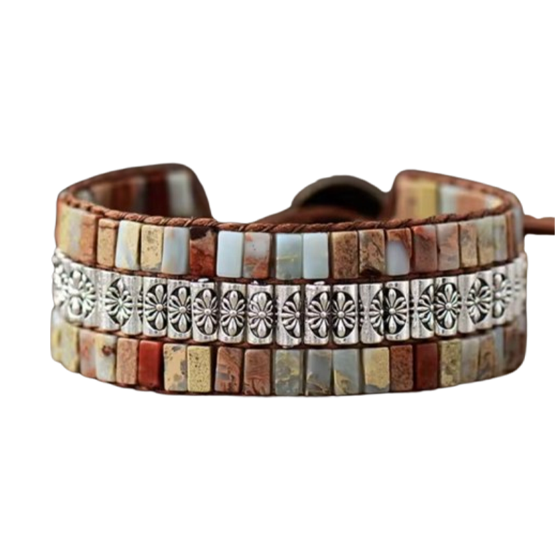 bracelet-tibetain-harmonie-d_autome-jaspe - univers tibet