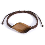 Tibetisches gewebtes Tigerauge-Armband