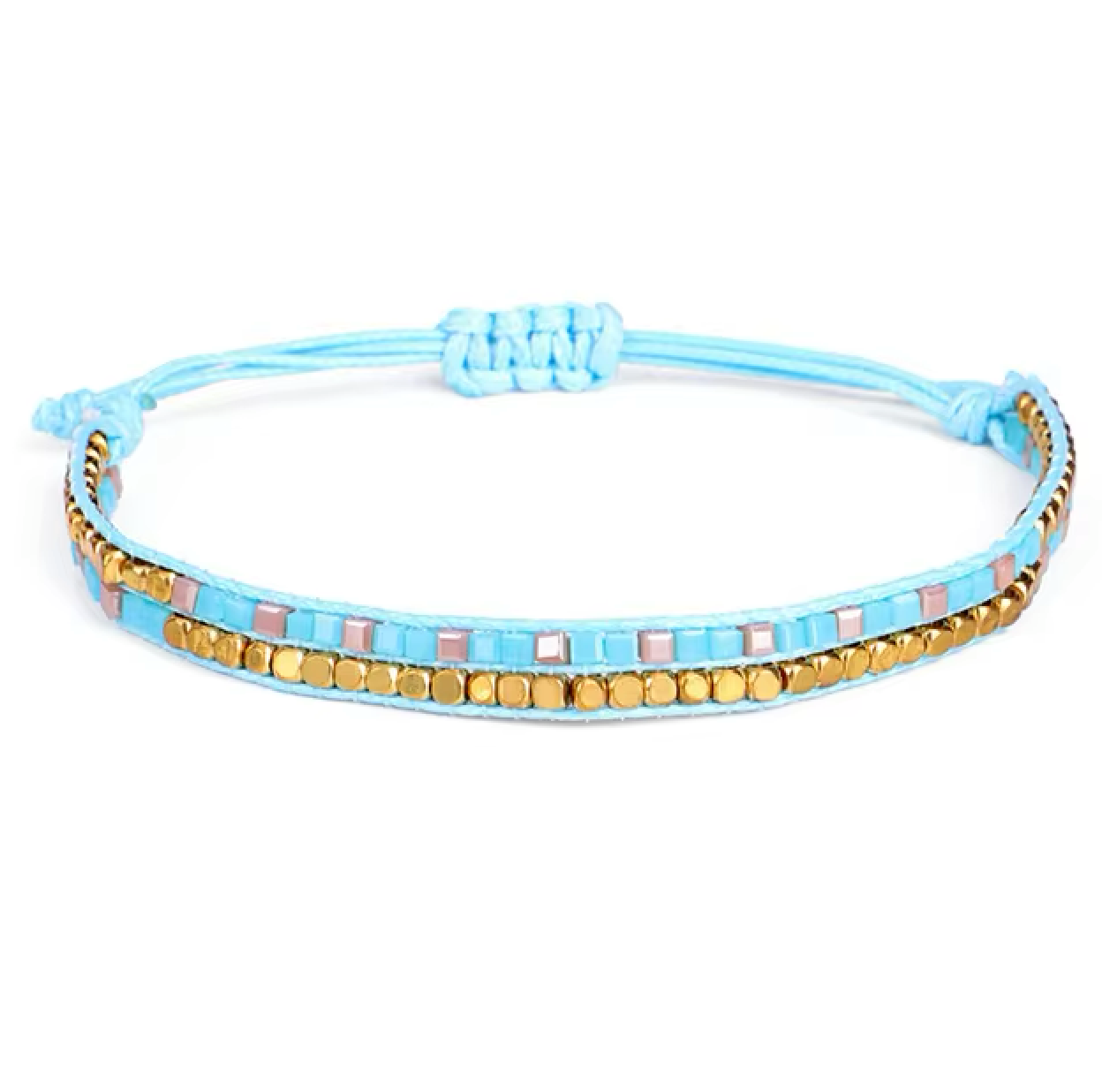 bracelet tibétain cristal et cuivre  - univers tibet