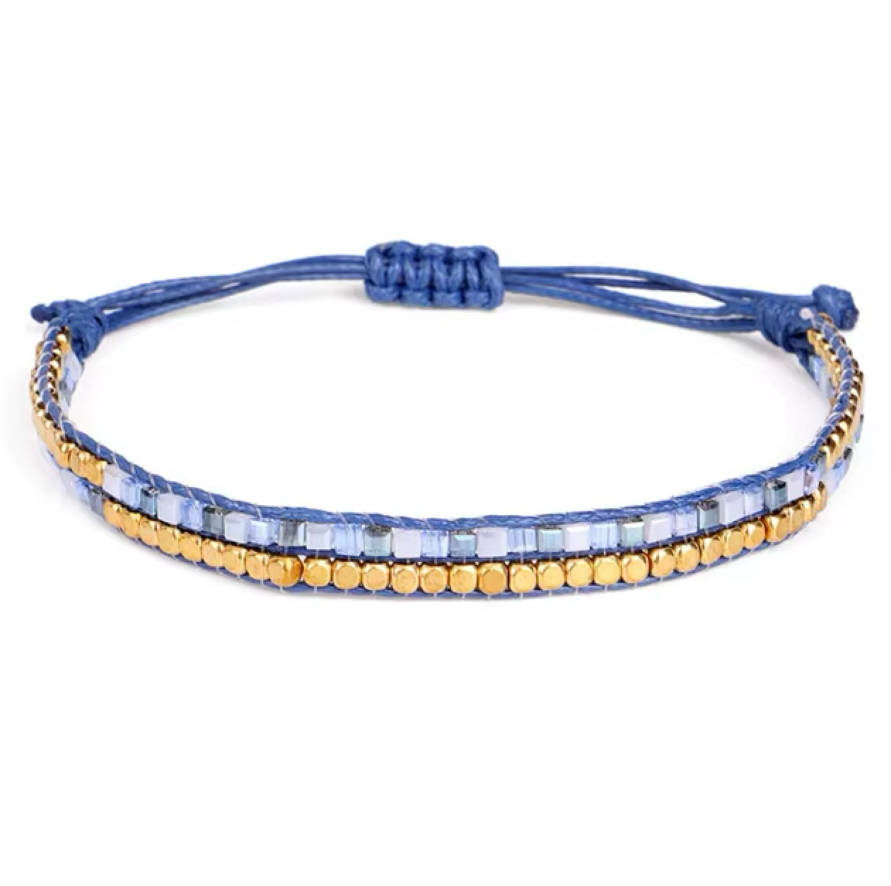 Tibetan bracelet, protection, blue crystal and copper - Univers Tibet