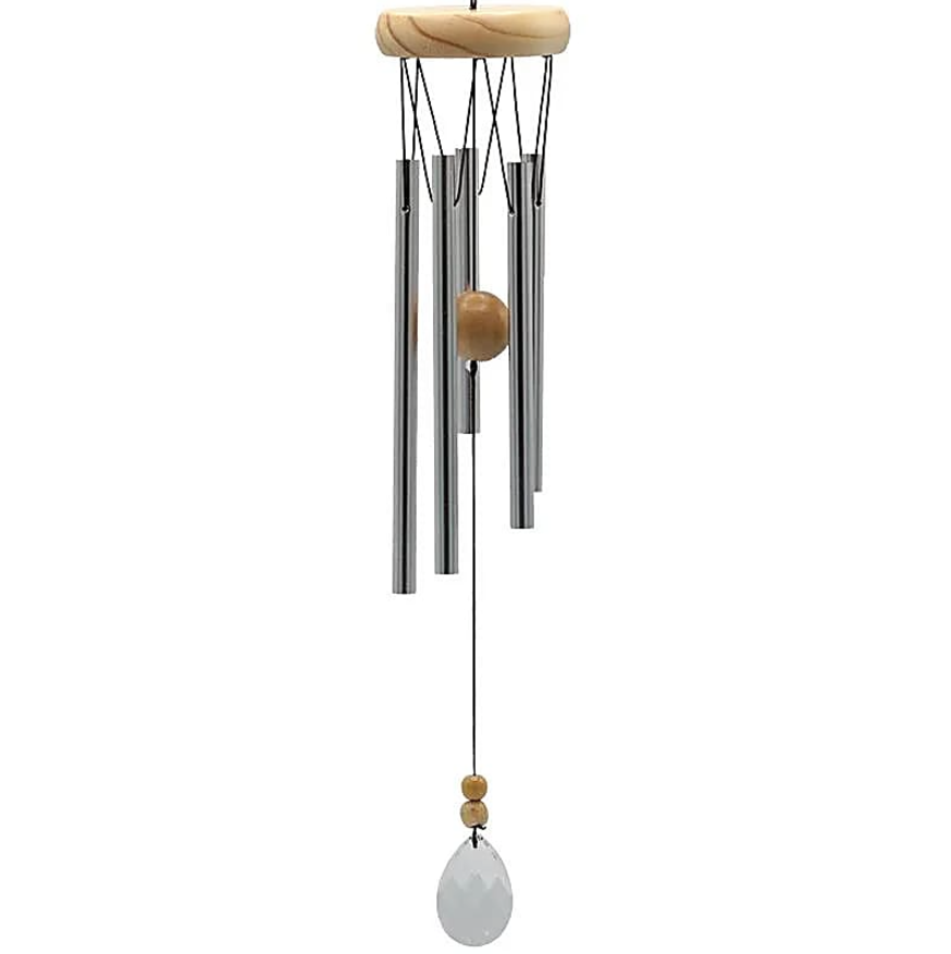 campana de viento 5 tubos sensor cristal - Mundo Tibet