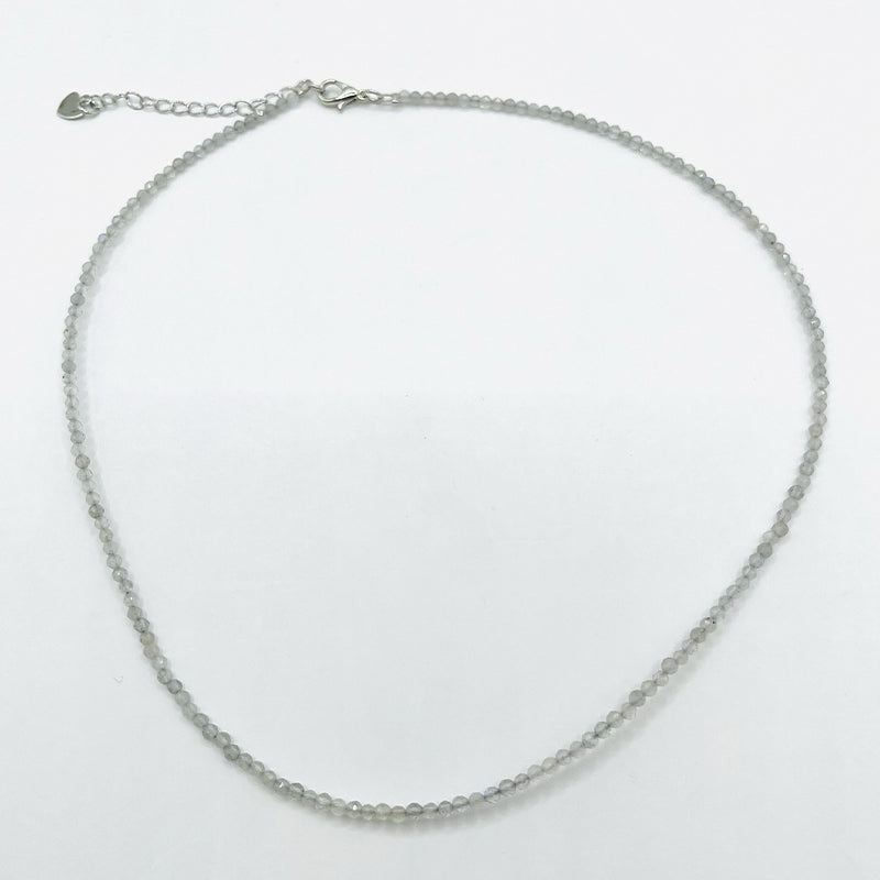 Collier Aura Mystique – Labradorite Naturelle Facettée