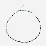 Collier "Paix Intuitive" – Préhnite Naturelle Facettée - Univers Tibet