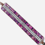 Jasper and Crystal Wrap Bracelet