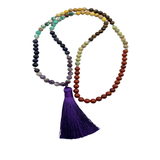 7 Chakra Mala aus Natursteinen