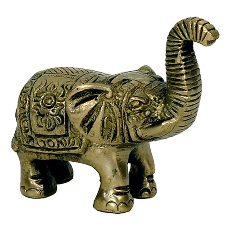 mini statuette éléphant porte-bonheur - univers tibet