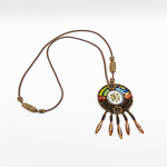 Pendentif Fleur Sacrée Multicolore Népalais