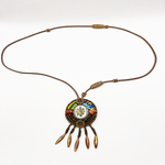 Pendentif Fleur Sacrée Multicolore Népalais