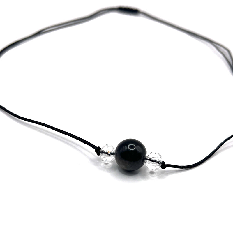 Anhänger aus Obsidian und Hämatit – Schutz 