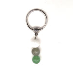porte-cles-pierres-precieuses-pierre de lune-labradorite-aventurine - univers Tibet