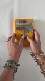 Kalimba 17 Touches Bois d'Erable Bleu
