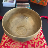 Om Engraved Tibetan Singing Bowl