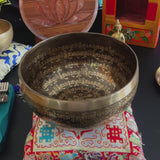 Hand Engraved Tibetan Singing Bowl 16-17.5 cm